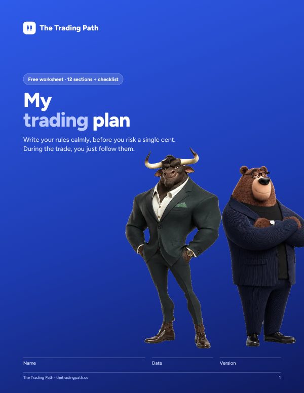 Cover of the “My trading plan” PDF